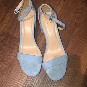 Powder blue mini heel